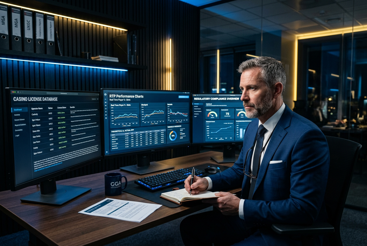 Analityk AvonMarket weryfikujący licencję i parametry techniczne zagranicznego kasyna