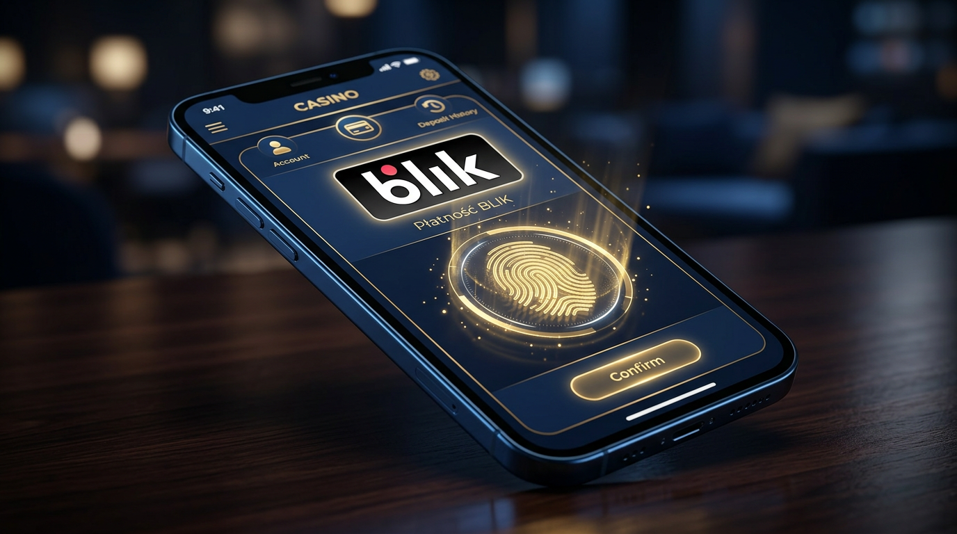 Gutenberg block showing a secure BLIK payment authorization in a mobile casino